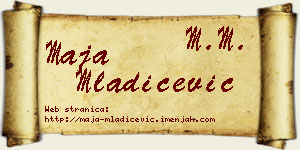 Maja Mladićević vizit kartica